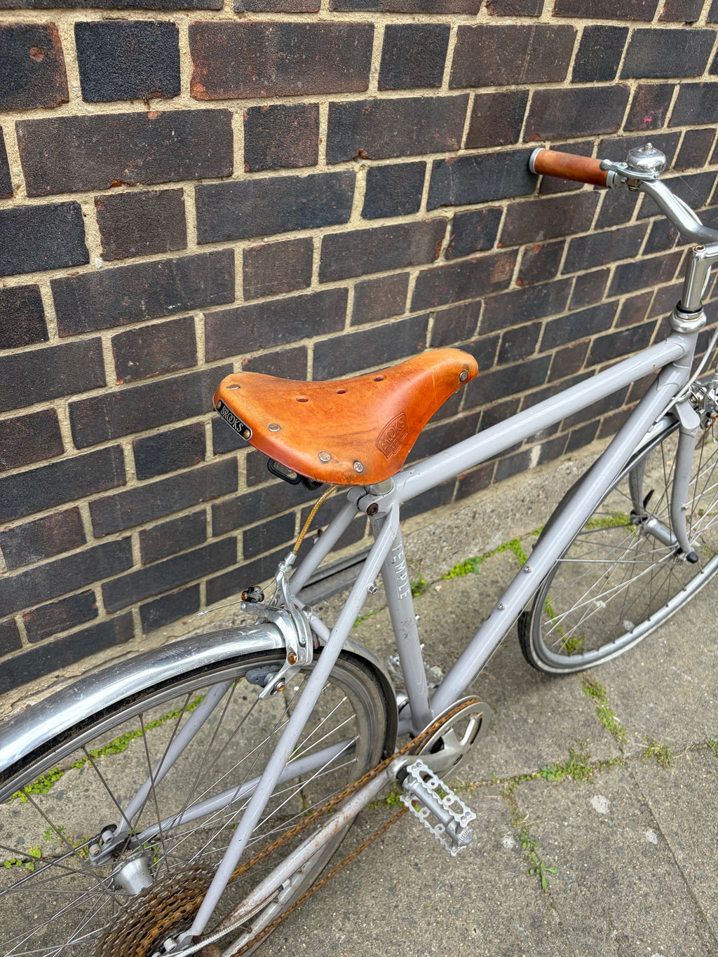 Temple Cycles Classic Lightweight Heritage Urban Bike – Slate Grey (Medium)