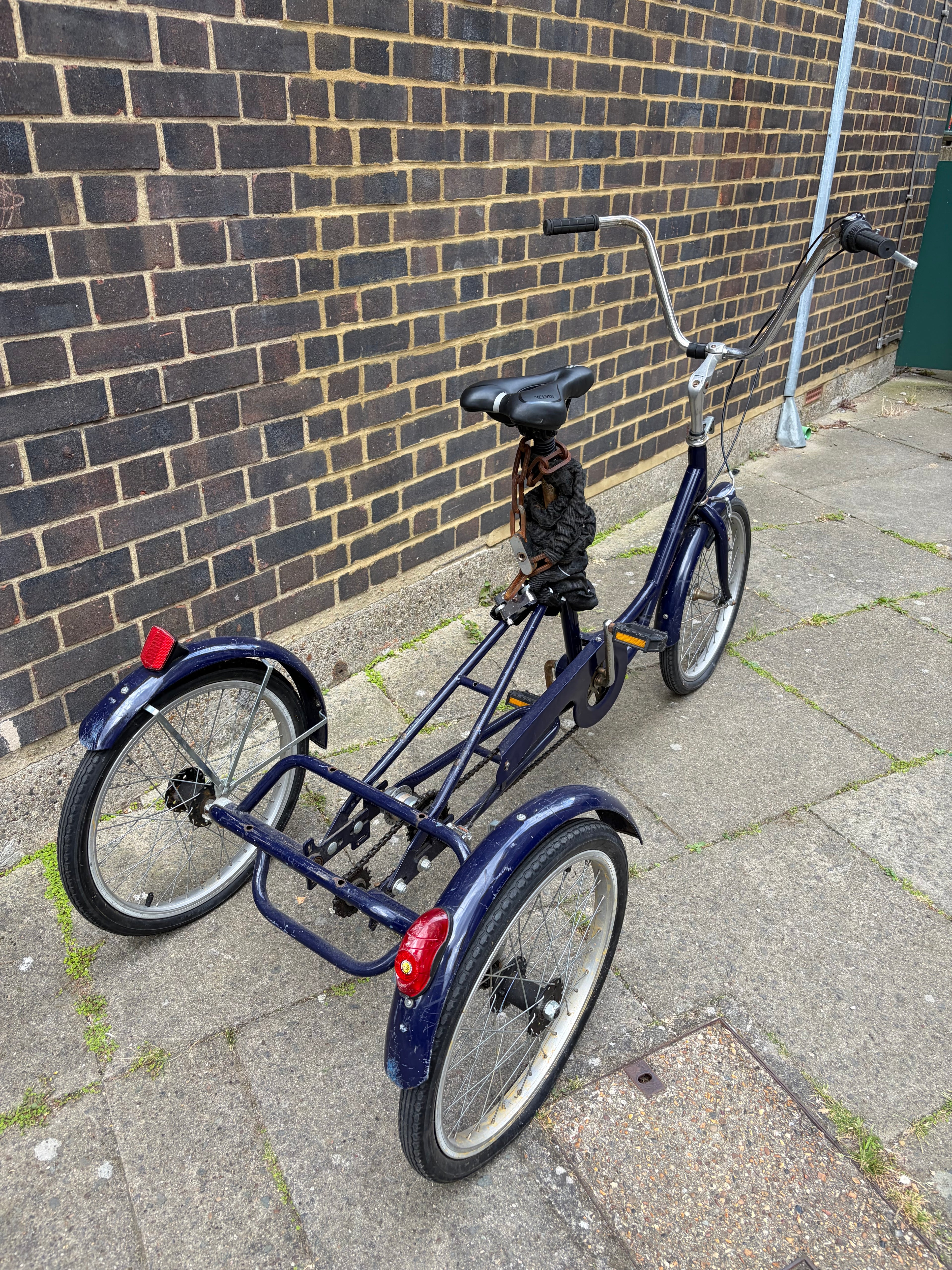 Classic Step-Through Adult Comfort Tricycle – Midnight Blue (Shimano Nexus 3-Speed)
