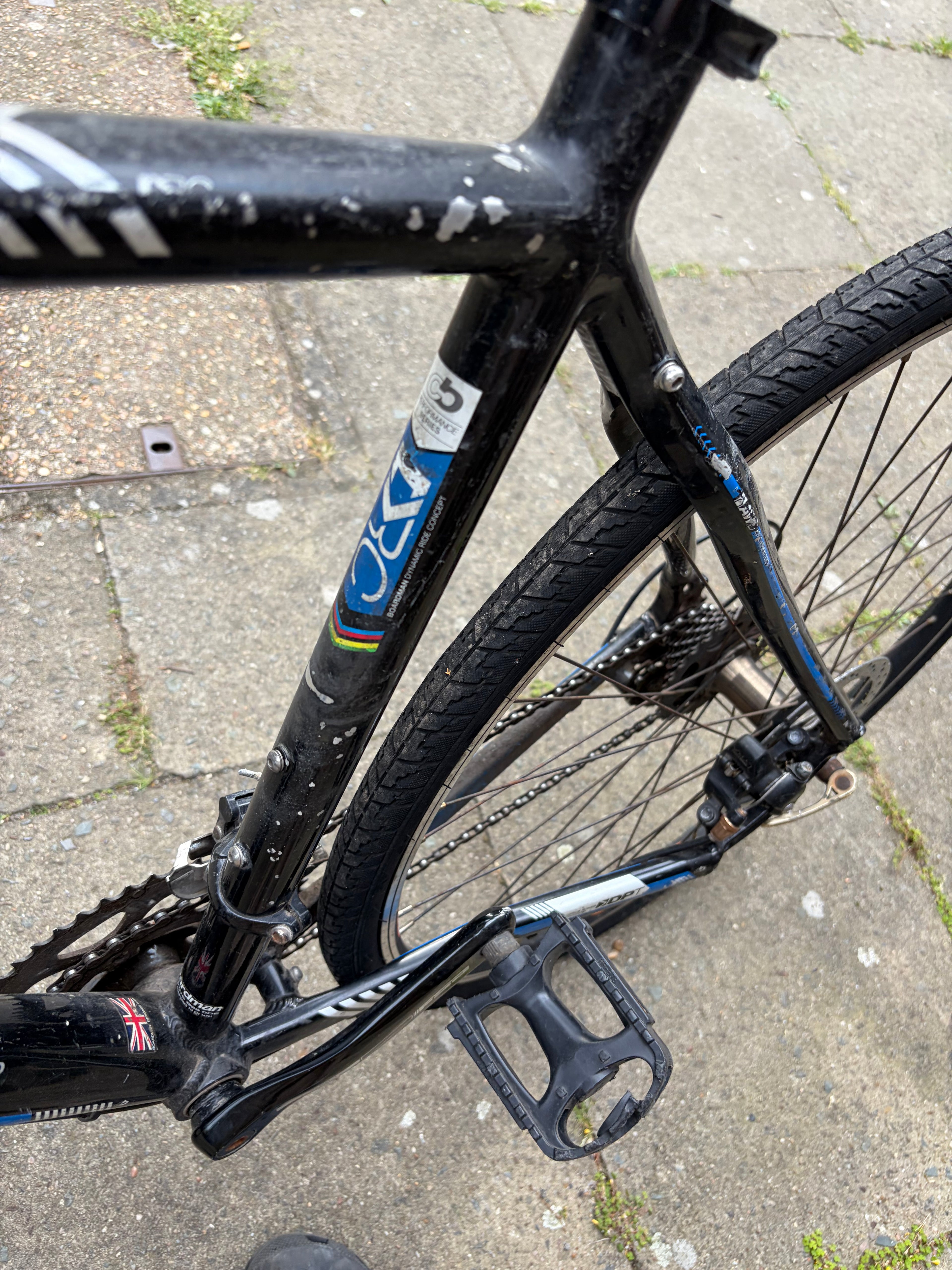 Boardman CX Comp 3XB Disc Gravel/Cyclocross Bike – Black/Blue (Large)