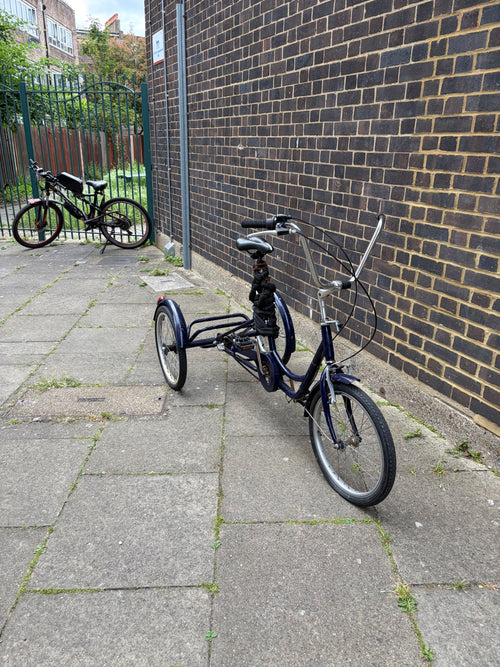 Classic Step-Through Adult Comfort Tricycle – Midnight Blue (Shimano Nexus 3-Speed)