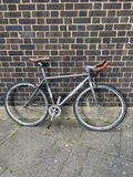 Kingston Hoxton Single Speed Urban Road Bike – Raw Silver (Large)