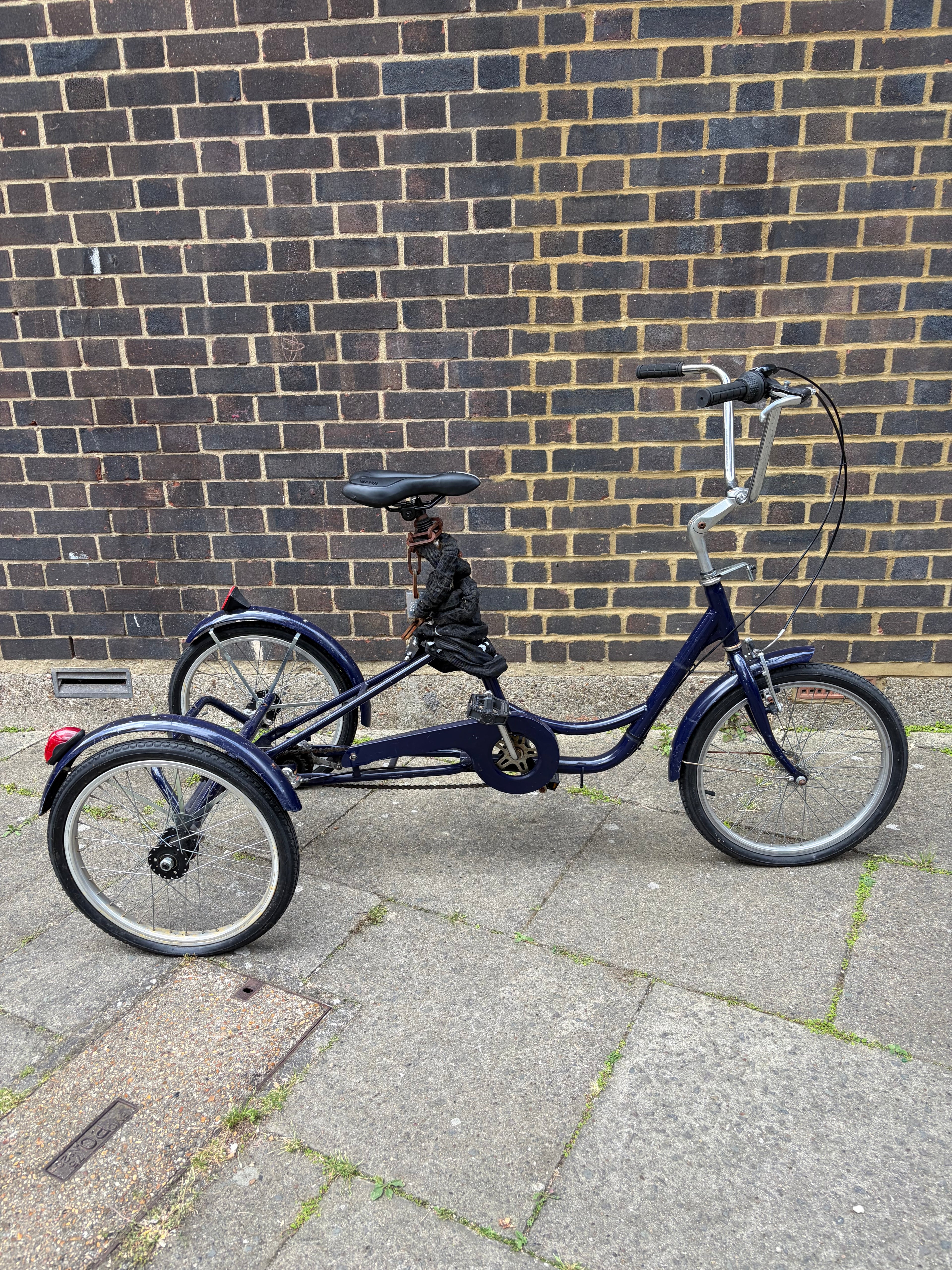 Classic Step-Through Adult Comfort Tricycle – Midnight Blue (Shimano Nexus 3-Speed)